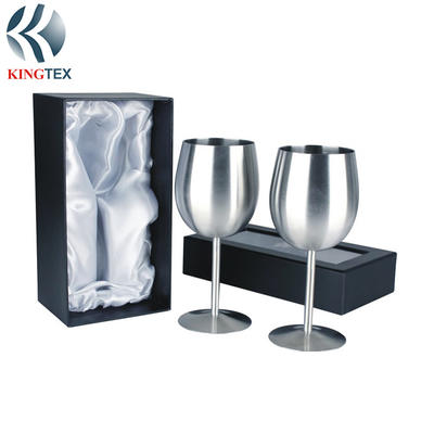 Bar Set 12oz Stainless Steel Champagne Flute Gift Box Sets 2  KINGTEXBAR BS084