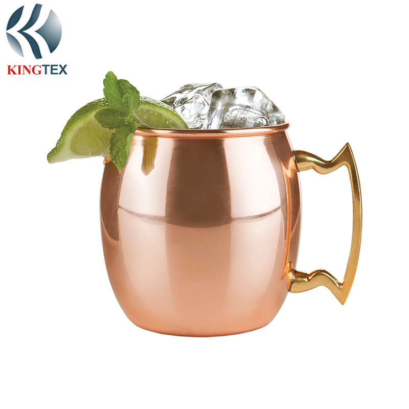 400ml Moscow Mule Mug  with Copper Plated  Stainless Steel KINGTEXBAR MG076