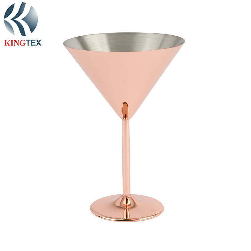 450ml Cocktail Cups with Copper Plated Stainless Steel  KINGTEXBAR MG011