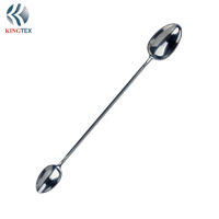 Double Head Mixing Spoon Stainless Steel Classic Coffee Bar Cocktail Spoon(L320XW38mm) KINGTEXBAR SP033