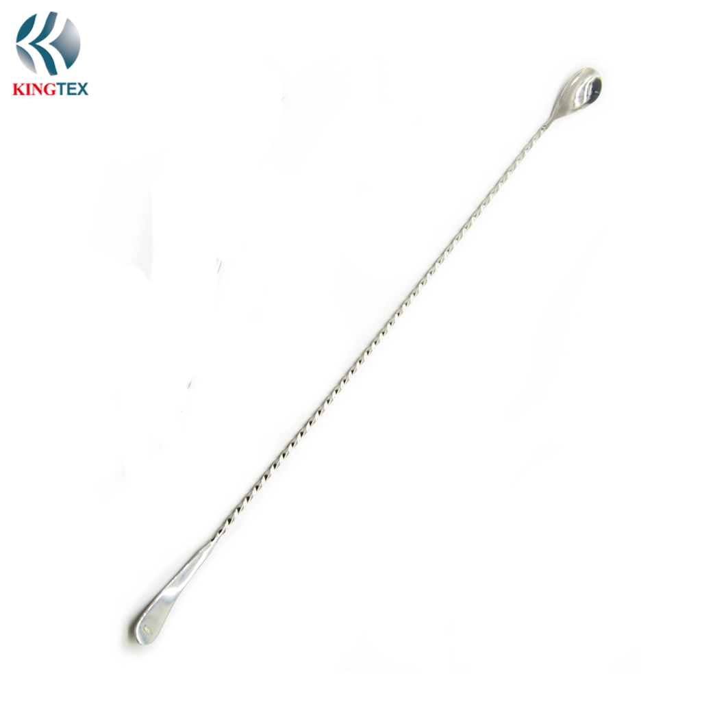 Bar Cocktail Mixing Spoon Custom Stainless Steel Creative  Swizzle Stick Long Mixing Spoons Home Supplies KINGTEXBAR SP045