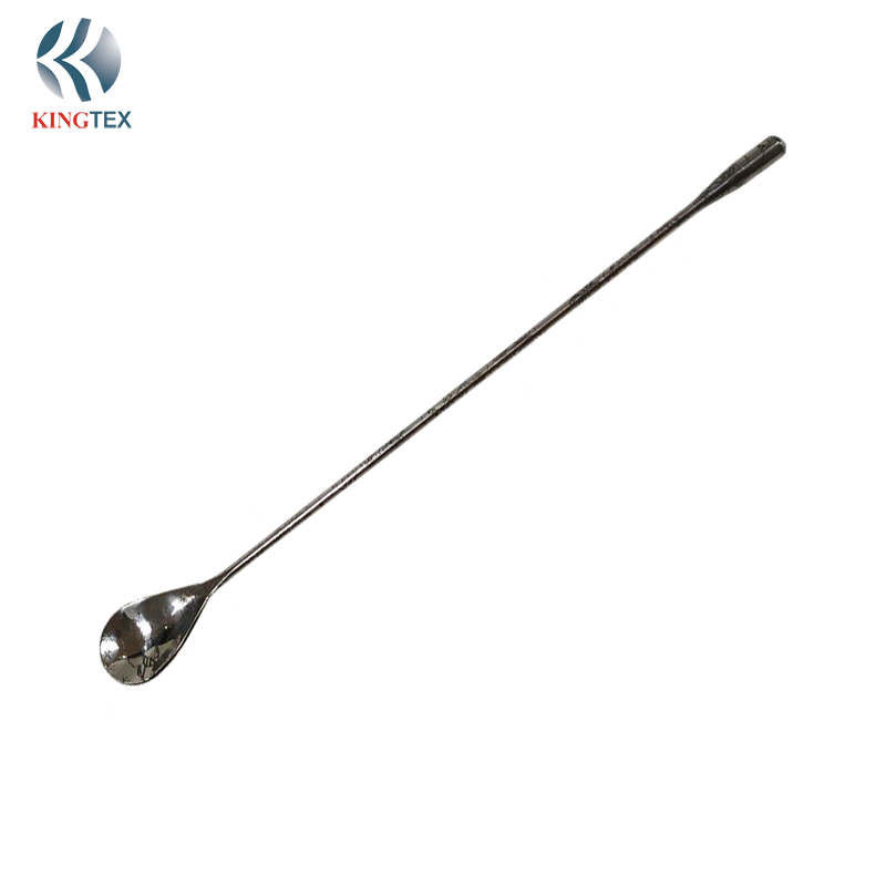 Two Head Mixing Spoon Stainless Stee Bar Tools Accessories With Long Handle Cocktail Stirrer(30cm) KINGTEXBAR SP168