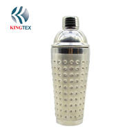500ml Cocktail Shaker with Hammered 304 Stainless Steel KINGTEXBAR CS070