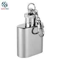 1OZ Hip Flask with Stainless steel  Logo KINGTEXBAR HF013