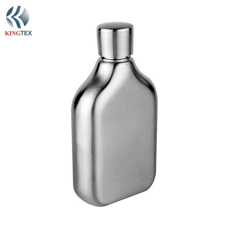6OZ Hip Flask with Stainless Steel Simple and Beautiful for   men Better Choices KINGTEXBAR HF057
