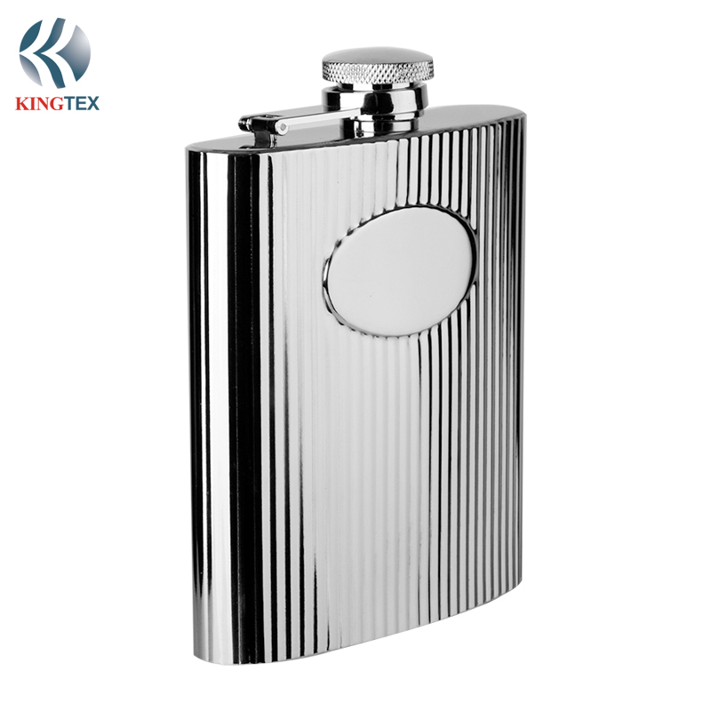 8OZ Hip Flask with Stainless steel Drinking of Alcohol, Whiskey, Rum and Vodka Good Gift for Men KINGTEXBAR HF049