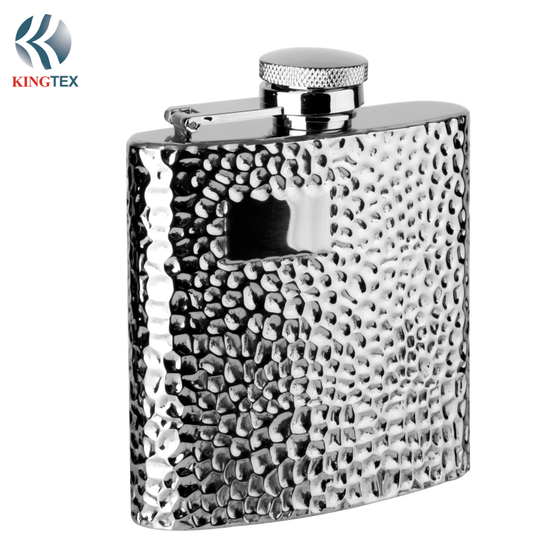 4OZ Hip Flask with Stainless Steel Pocket  Drinking of Alcohol, Whiskey, Rum and Vodka | Gift for Men KINGTEXBAR HF053