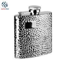 4OZ Hip Flask with Stainless Steel Pocket  Drinking of Alcohol, Whiskey, Rum and Vodka | Gift for Men KINGTEXBAR HF053