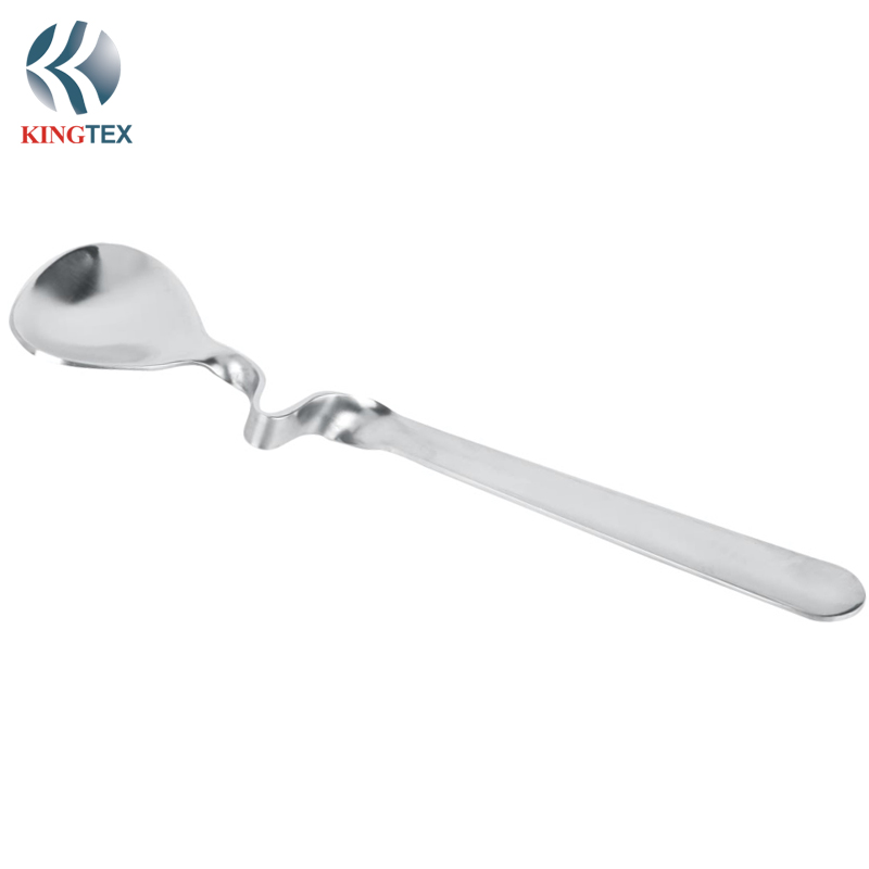 Mixing Spoon, Newness Stainless Steel Long Handle Mixing Spoon, Bar Cocktail Shaker Spoon (148mm) KINGTEXBAR SP066