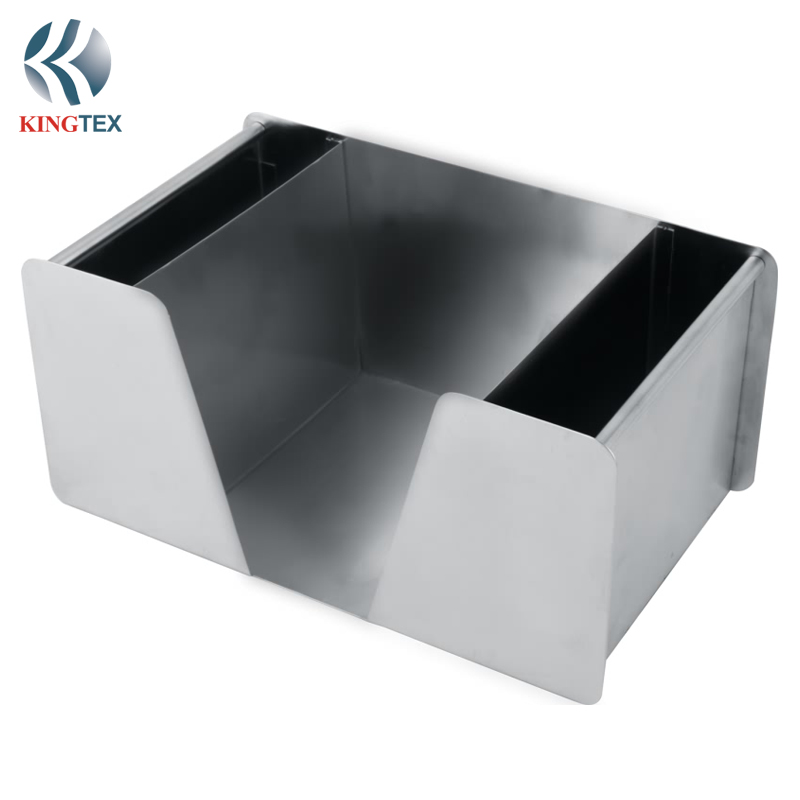 Table Napkin Tissue Box with 304 Stainless Steel Wall Mounted KINGTEXBAR CN030