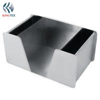 Table Napkin Tissue Box with 304 Stainless Steel Wall Mounted KINGTEXBAR CN030