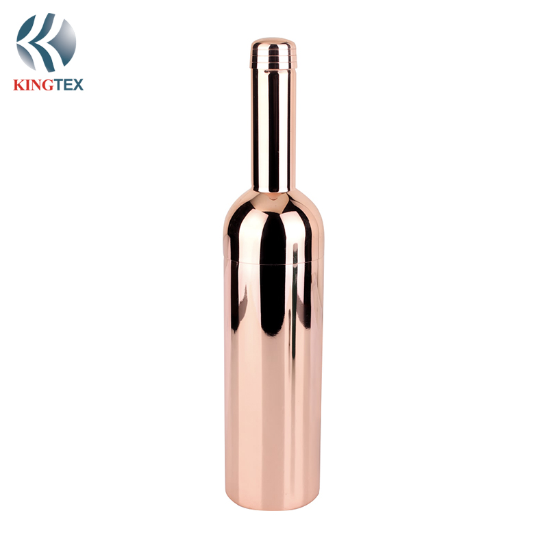 500ml Cocktail  Shaker with Stainless Steel Wine Bottle Copper-plated KINGTEXBAR CS163