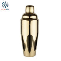 500ml Cocktail  Shaker with Stainless Steel and Gold Plated KINGTEXBAR CS024