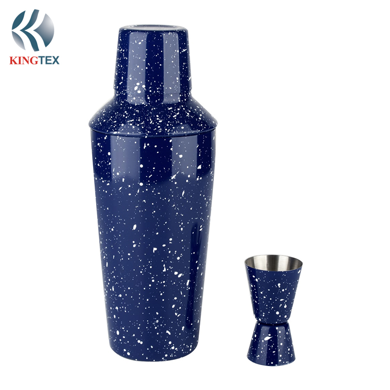 1000ml Cocktail  Shaker New Design Decorative with Stainless Steel and Ceramic Spray Painting  KINGTEXBAR CS232