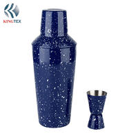 1000ml Cocktail  Shaker New Design Decorative with Stainless Steel and Ceramic Spray Painting  KINGTEXBAR CS232