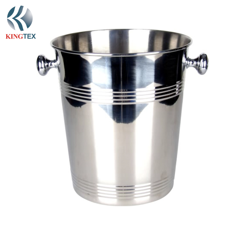 Ice Bucket with Durable Stainless Steel Custom for Bar/Party KINGTEXBAR IBS100