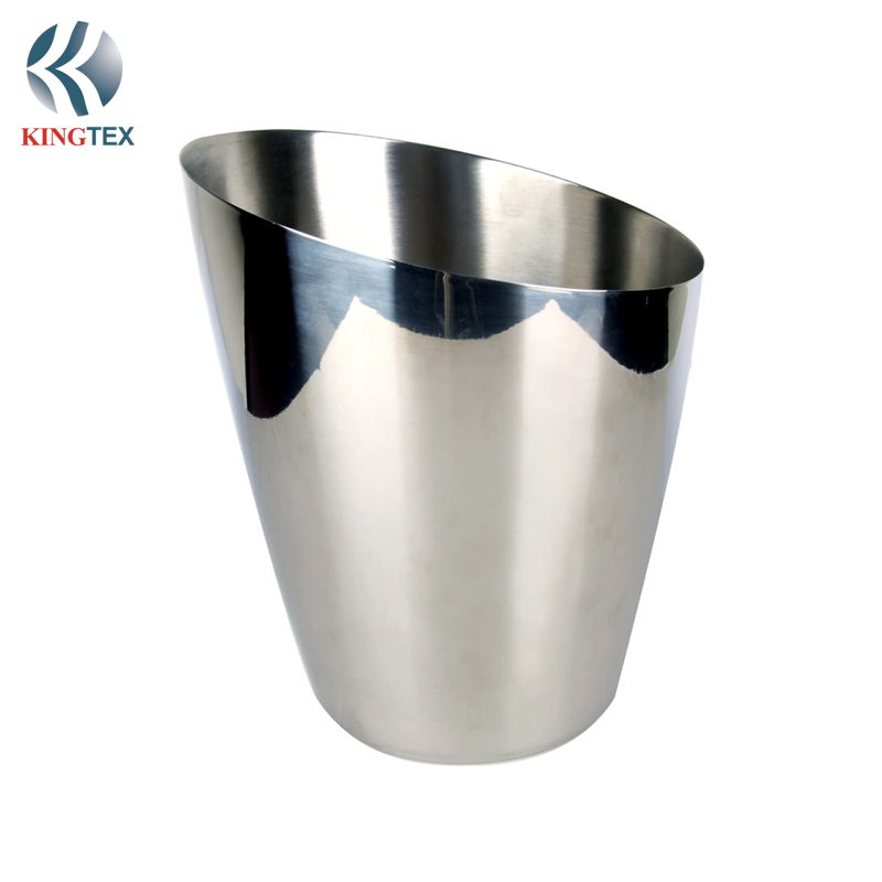 4L Ice Bucket with Stainless Steel Champagne for Restaurant and Bar KINGTEXBAR IBS137