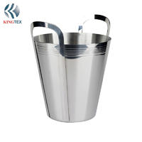 5L Ice Bucket with Mirror Surface Stainless Steel KINGTEXBAR IBS102
