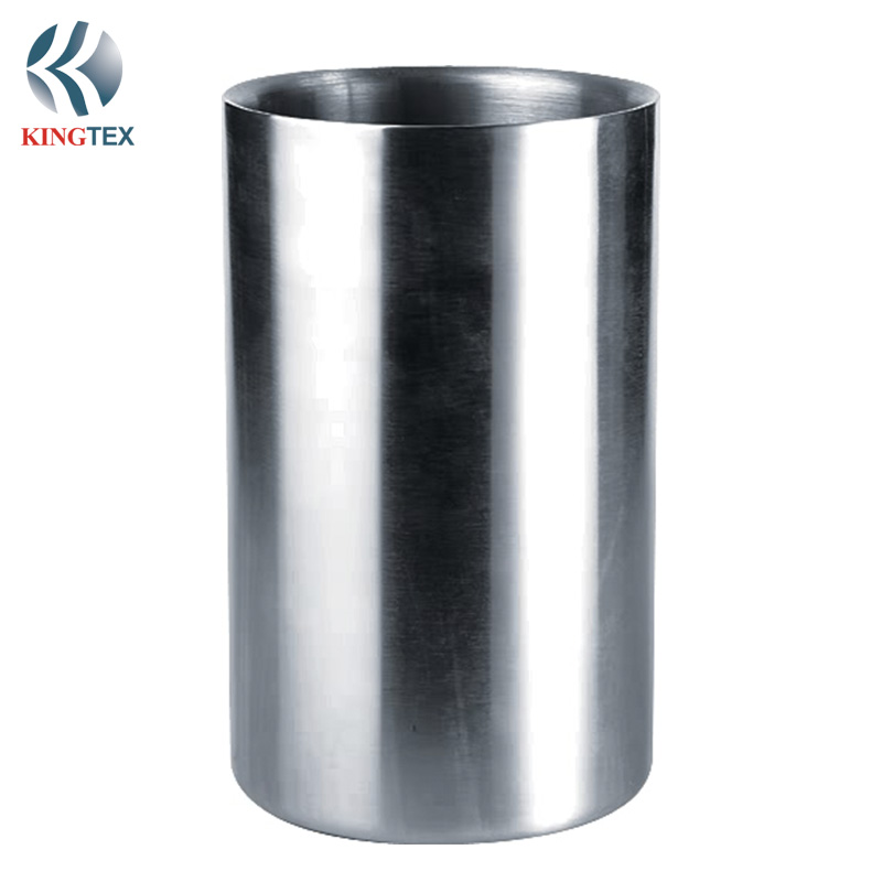 Ice Bucket with cylinder type Double Walled Stainless Steel KINGTEXBAR IBD043