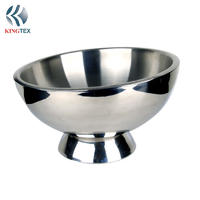Ice Bucket with Double Wall Stainless Steel Mirror Polishing KINGTEXBAR IBD094