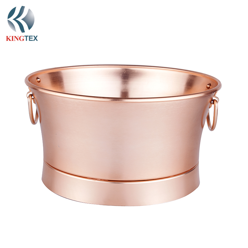 Big Ice Bucket with Aluminum Copper plated KINGTEXBAR IBS111