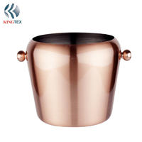 Ice Bucket with Custom Design Stainless Steel  Copper Plainted  KINGTEXBAR IBS090