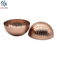 Salad bowl with stainless steel Copper plating hammer KINGTEXBAR BW035