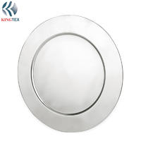 Tray with Stainless Steel Round Mirror for Serving KINGTEXBAR TR012