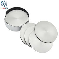 Coaster with  stand Wholesale Stainless Steel Drink Metal 5pcs  KINGTEXBAR CO014