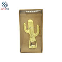 Beer Bottle Openers with Unique Shape Gold Plated Cactus KINGTEXBAR OP103