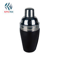 Cocktail Shaker with Stainless Steel and PU Outside KINGTEXBAR CS228