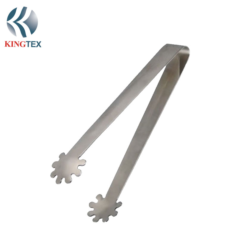 Reusable Ice Tongs, Kitchenware Stainless Steel Food Bread tongs/Bar Professional Ice Tongs KINGTEXBAR IT011