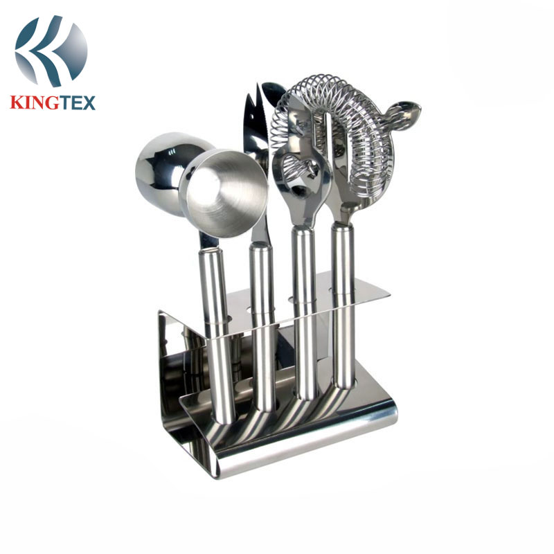 Bar Set of Cocktail 4-Pieces with  Stainless Steel KINGTEXBAR BS022