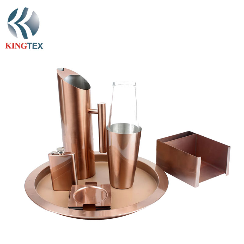 Bar Set 6-Pieces with Copper plating Stainless Steel  KINGTEXBAR BS314