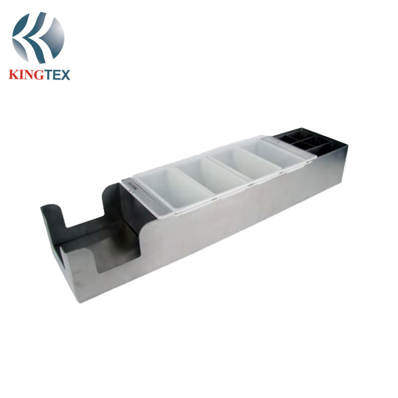 Bulk Custom FDA standard stainless steel condiment tray KINGTEXBAR CN013