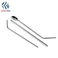 Bar Mixing Spoon And Straw Stainless Steel Cocktail Stirrer (L240/215/200MM) KINGTEXBAR SP010