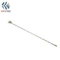New Mixing Soppn Drink Tools Metal Bar Stainless Steel Spoon Custom Stirrer(L50cmXW3cm) KINGTEXBAR SP041