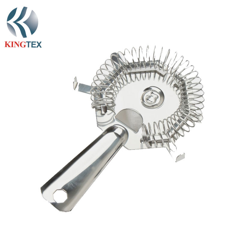 Cocktail Strainer, best selling products food grade 304 Stainless Steel 4 Prong Strainer KINGTEXBAR ST026
