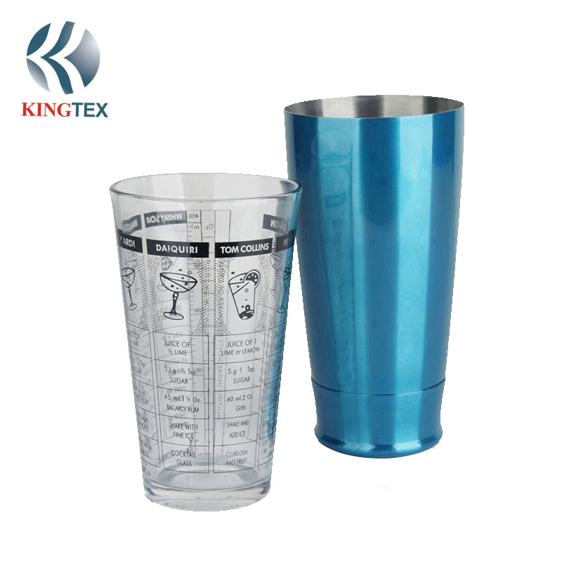 Boston Cocktail Shaker with Customize High Quality Stainless Steel KINGTEXBAR CSB082