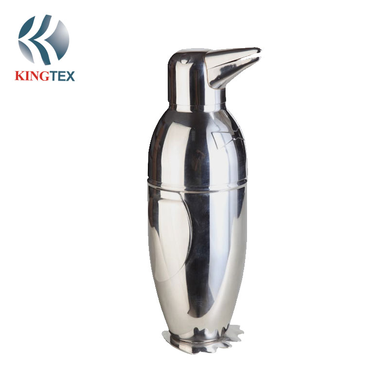 Boston Cocktail Shaker with Penguin Shape Stainless Steel KINGTEXBAR CS220