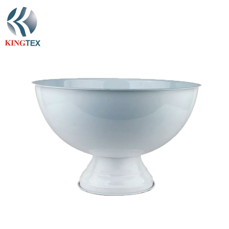 Ice Bucket with Round Stainless Steel White/Black painted or Gold Plated  KINGTEXBAR IBS058