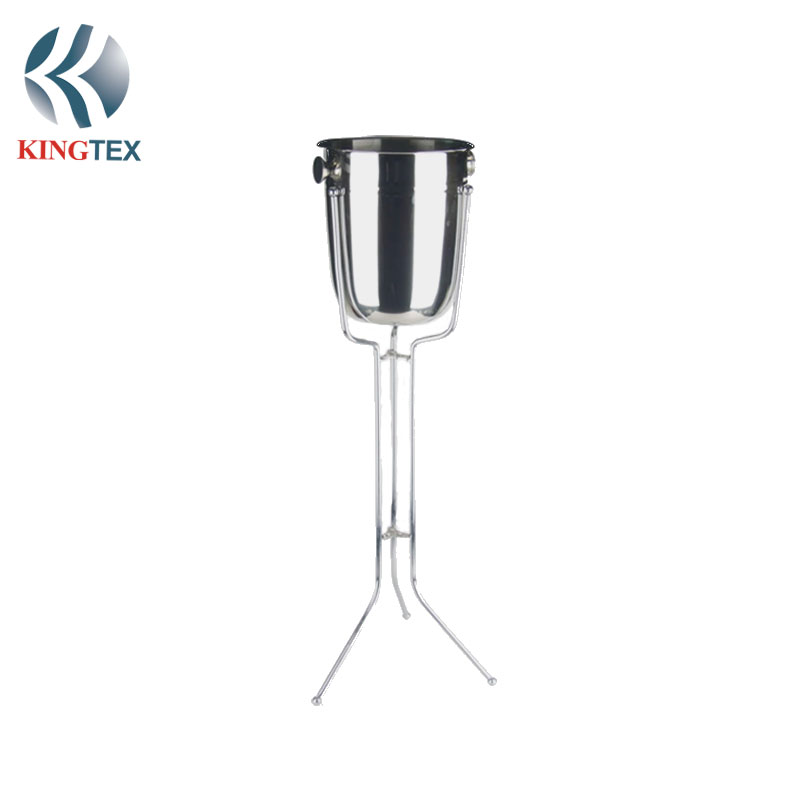 Ice Bucket and Stand with Stainless Steel KINGTEXBAR IBS167