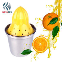 Lemon Squeezer  Professional Hand Juicer Yellow Stainless Steel KINGTEXBAR KXB-4016